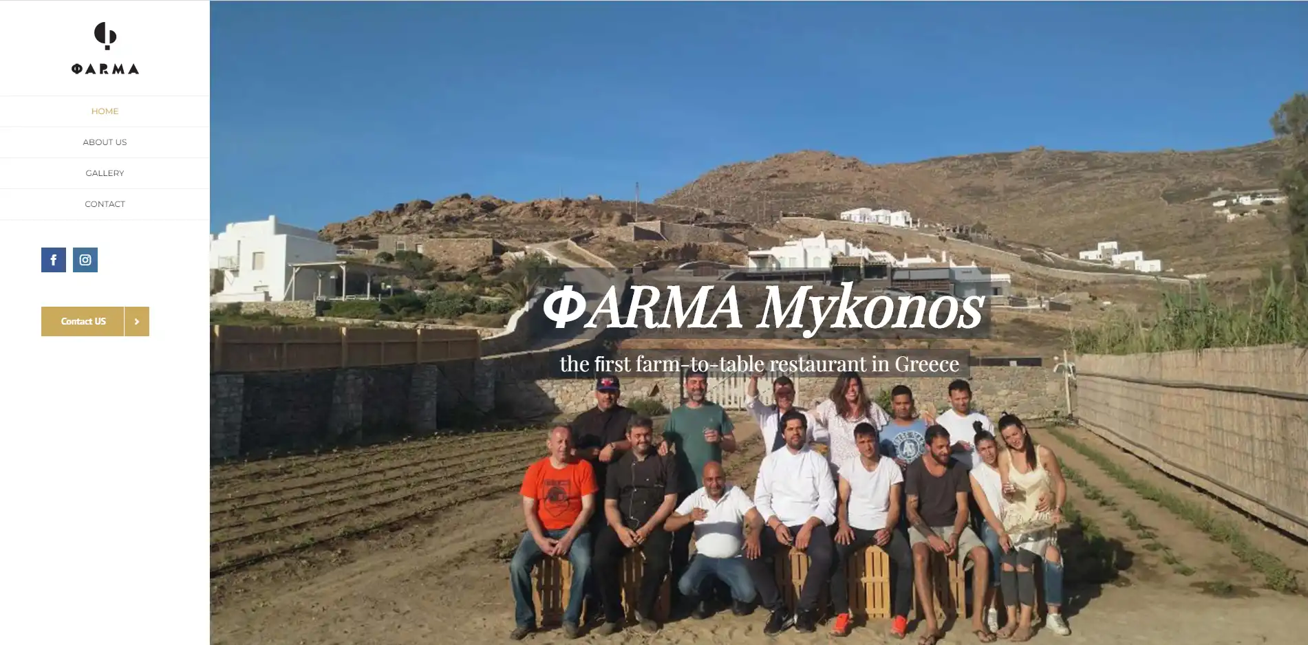 Farma Mykonos web site 