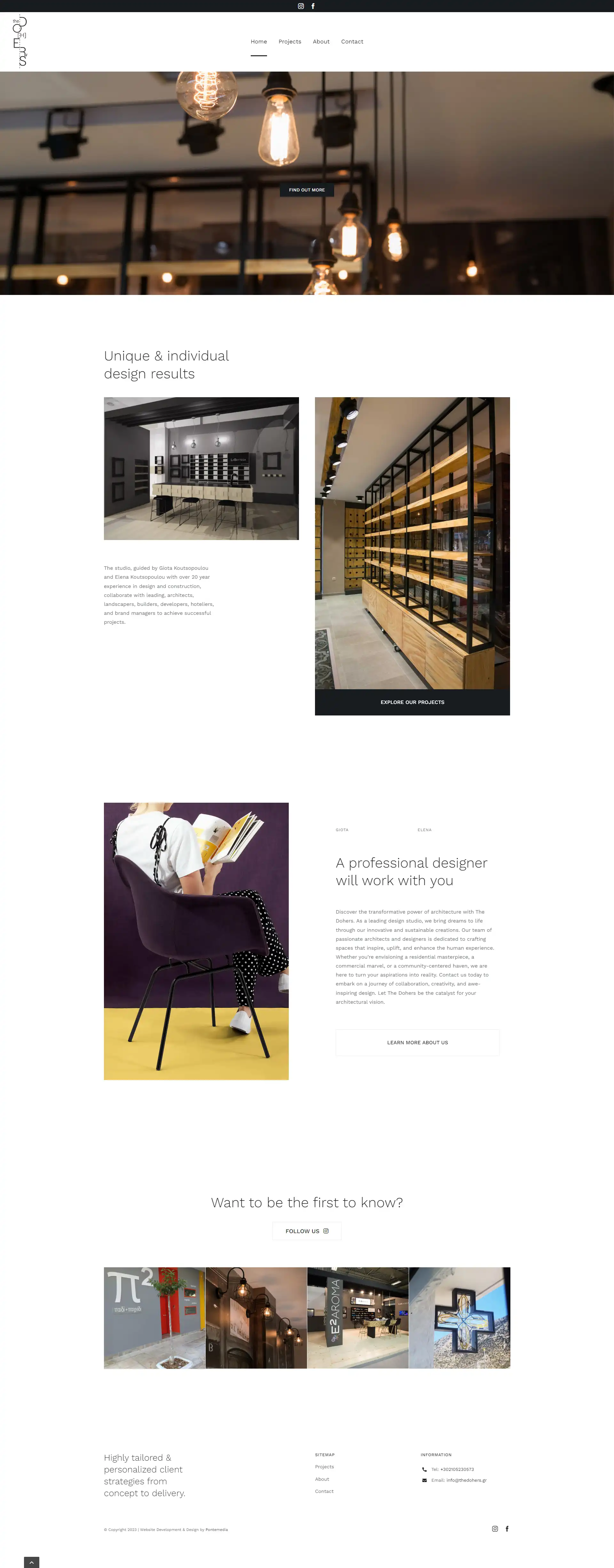 the-dohers-website-fullpage Κατασκευή Ιστοσελίδας TheDohers