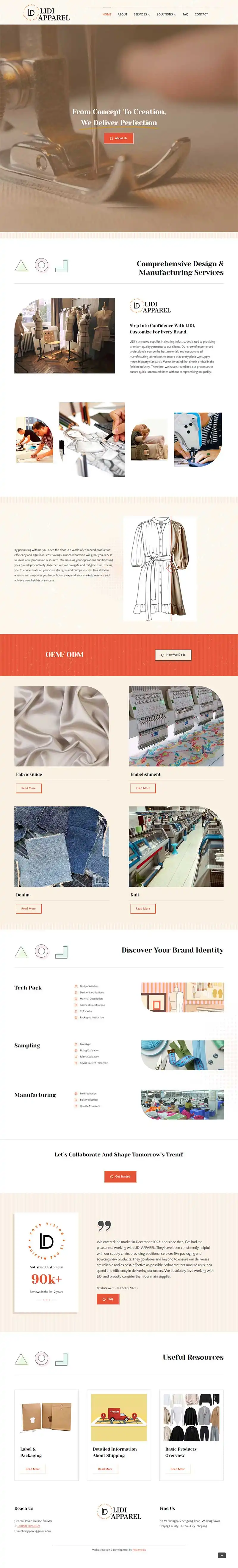 Κατασκευή Ιστοσελίδας Lidi Apparel