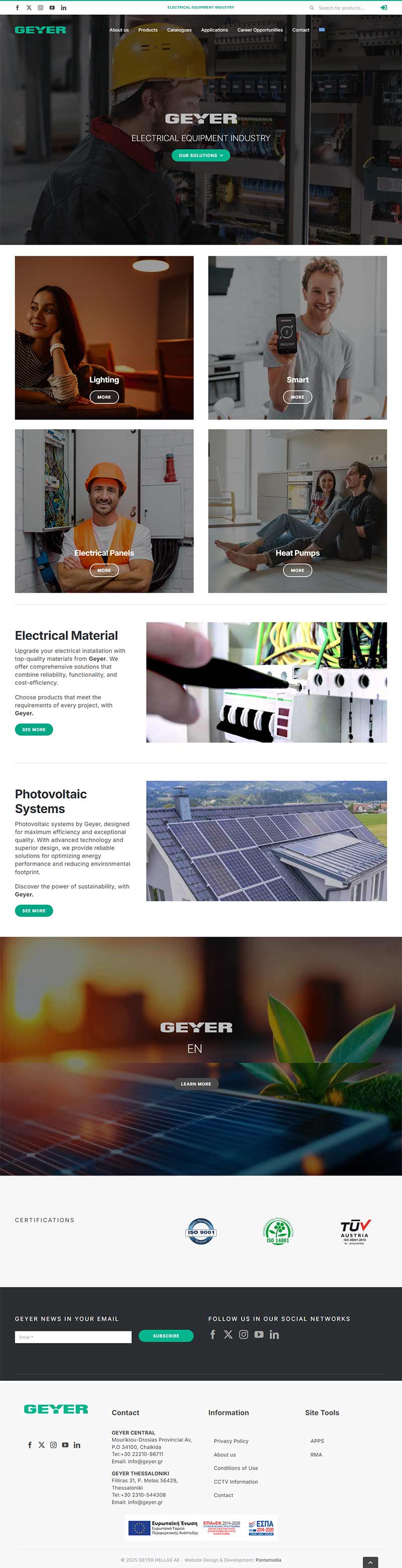 Design & Development of the Geyer Company Website
